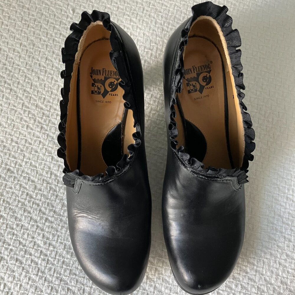 Fluevog Bernini Baroque Gold Pumps Size 9 - Picture 4 of 7
